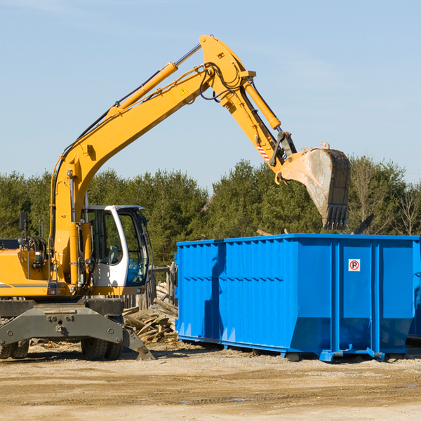 what happens if the residential dumpster is damaged or stolen during rental in Rimforest California